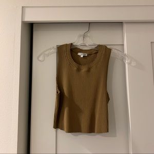 Cotton citizen cropped ribbed tank